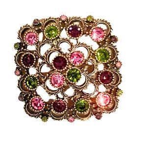 Vintage 1970s Sarah Coventry Brooch “Austrian Lights”